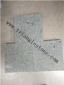 Peacock Green Stone Tiles for Pool Coping