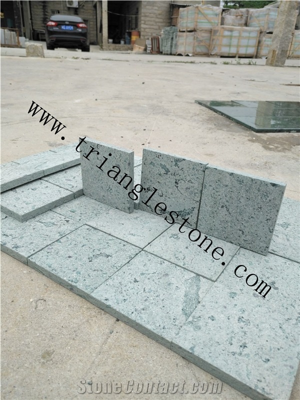 Perfect Green Stone for Swimming Pool Paving