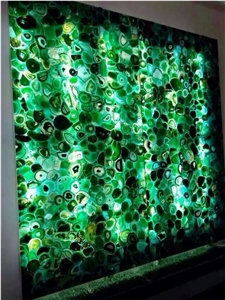 Semiprecious Green Agate Stone Slabs & Tiles