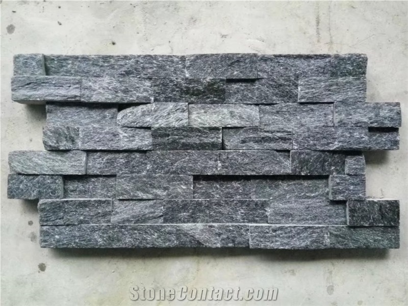 Black Quartzite Wall Cladding Stone Veneer Ledge Stone