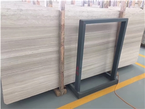 White Wood Vein Crystal Wooden Vein Marble Polished Slabs