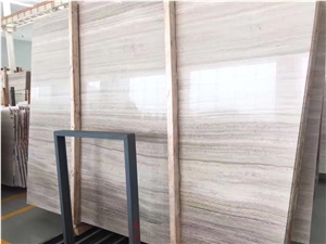 White Wooden Marble,Athens White Marble,Wooden White Marble Guizhou,China Serpeggiante,White Wood Veins Marble Polished Slabs