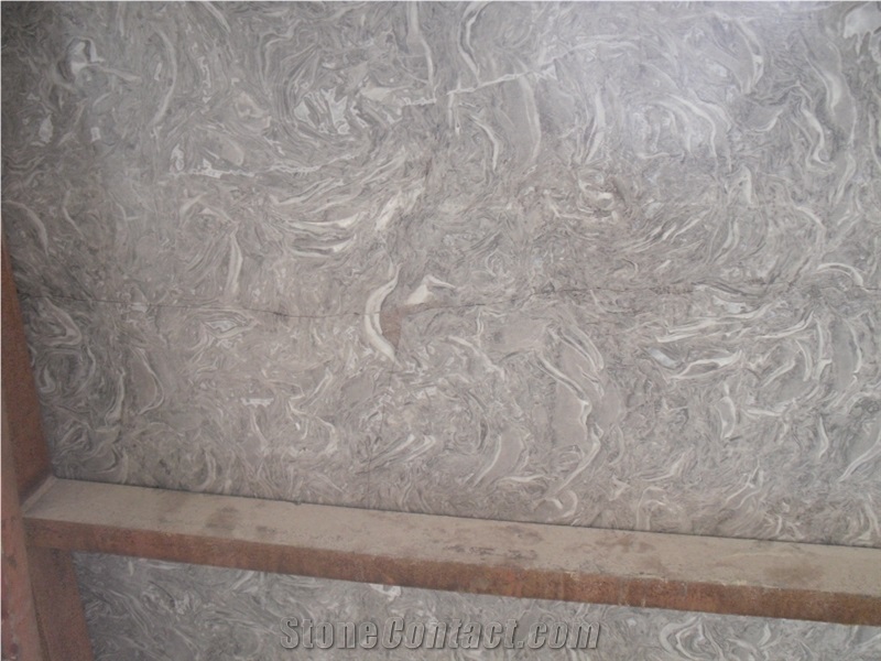 3cm Overlord Marble,Fossil Grey Marble,King Flower Marble Tile & Slabs, China Grey Marble