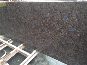 Blue Volga,Aurora Blue,Volga Blue Extra Dark Granite Slab&Tile for Countertops, Mosaic, Exterior - Interior Wall and Floor Applications, Fountains, Pool and Wall Capping, Stairs, Window Sill