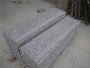 China Cheap G603 Granite Stair,Step, Silver Grey,Sesame White ,Crystal Grey ,Light Grey Granite Stairs Indoor and Outdoor Building Material