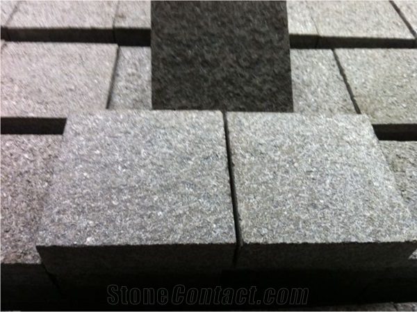 China G684 Basalt Black Cobble Stone