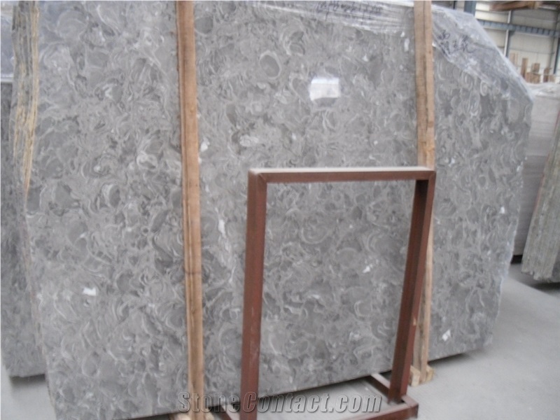 China Good Quality Gray Flower Marble,Marble -King Flower Grey Big Slabs and Tiles,Cut-To-Size for Walling ,Flooring ,Skirting ,Covering Tiles Patterns