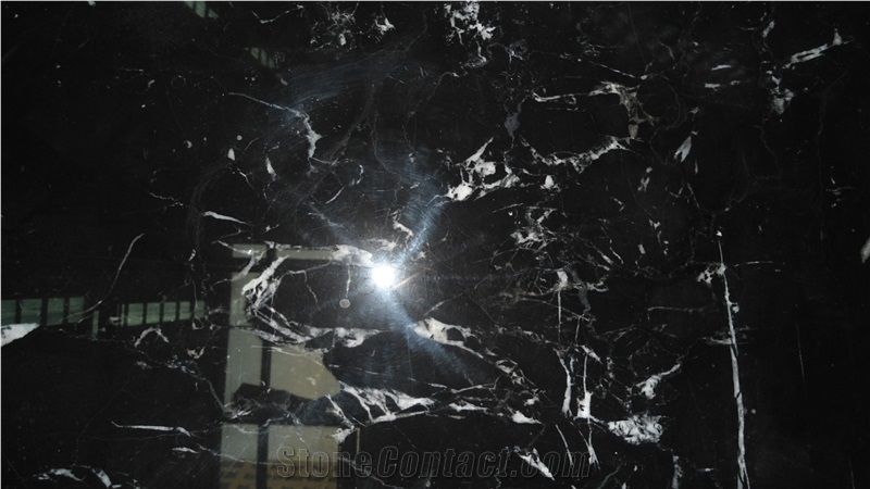 China Nero Crystal Marble, Black Crystal Marble, China Black Marble Tiles & Slabs