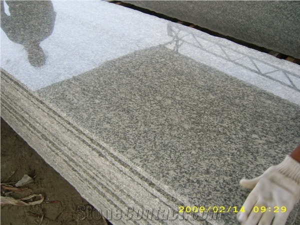 China Polished G640 Granite /Bianco Sardo/New Grigio Sardo/Padang Gamma/Luna Pearl/Deep Sea Rock/Grigio Barrocco/Spotted Zebra/White Leopard Granite Stairs & Tile & Slab