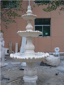 China White Marble Sculptured Fountain&Granite Floating Sphere Fountain&Handcarved Exterior Fountains for Garden Decoration& Large Garden Water Fountain