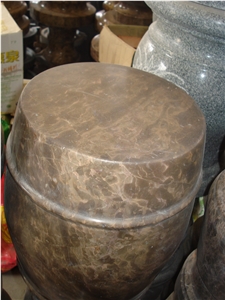 Coffee Brown Marble,China Brown Marble Round Table Top,Round Dining Table