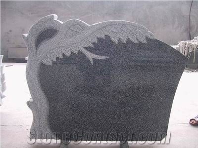 G654,China Padang Black,China Impala Black Cross European Popular Style Granite Tombstone Sculptured Statue,Hand Carving for Outdoor & Garden