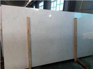 High Quality Quartz Stone Solid Surface with Veined Movement and Random Pattern Including Hardness 2cm Thick