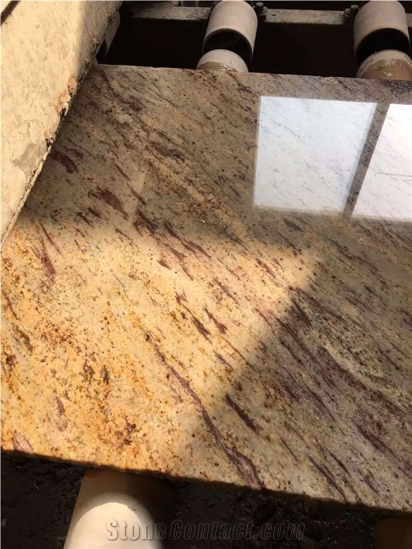 Imported Shivasaki Granite Slabs & Tiles, India Begie Granite for Exterior - Interior Wall and Floor Applications, Countertops, Mosaic, Fountains, Pool and Wall Cappi and Other Design Projects