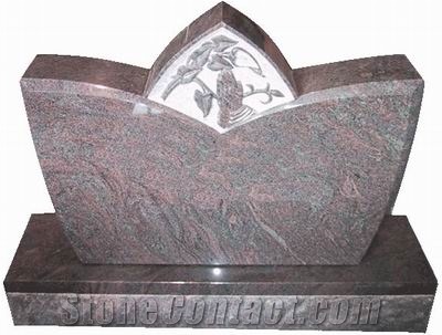 India Paradiso European Popular Style Granite Tombstone Sculptured Statue,Hand Carving for Outdoor & Garden