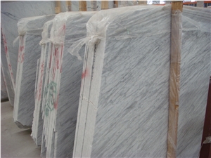 Italy Bianco Carrara White Marble Tile&Slab for Countertops, Exterior - Interior Wall and Floor Applications, Pool and Wall Cladding
