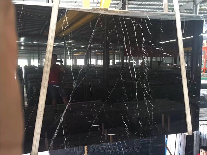Latest China Nero Marquina Marble,China Black Marble Tile&Slab for Countertops, Exterior - Interior Wall and Floor Applications,And Wall Cladding
