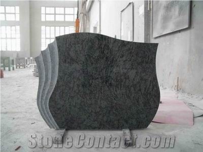 Olive Green European Popular Style Granite Tombstone Sculptured Statue,Hand Carving for Outdoor & Garden