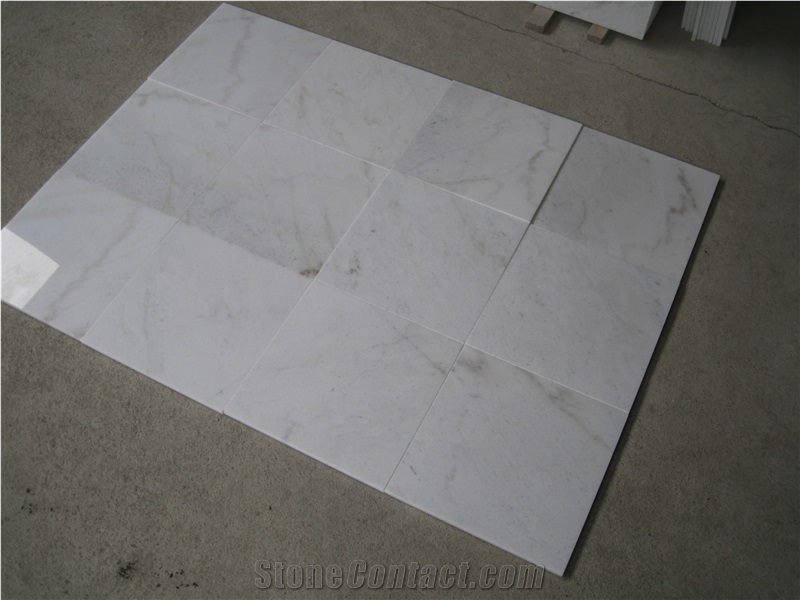 Polished China Bianco Carrara White Marble Guangxi White Marble Tile&Slab for Countertops, Exterior - Interior Wall and Floor Applications,Pool and Wall Cladding