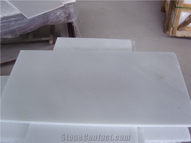 Polished China White Jade Marble Tile& Slab for Countertops,Exterior - Interior Wall and Floor Applications, Pool and Wall Cladding