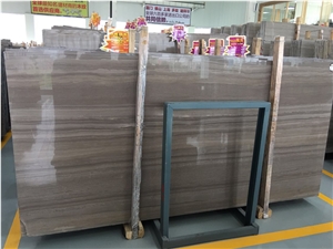 Polished Coffee Wooden Vein Marble Slabs/Elegance Wood Grain Marble Tiles& Slabs/Coffee Serpeggiante Marble Slabs/China Serpeggiante Marble Panels/Coffee Wood Veins Marble Slabs/A Grade Quality