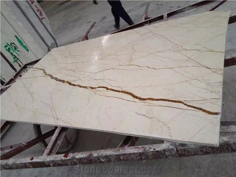 Polished Sofitel Gold Marble Slabs & Tiles/Turkey Beige Marble/Rich Gold Marble/Luna Pearl Marble Big Slabs 270x150cm Size