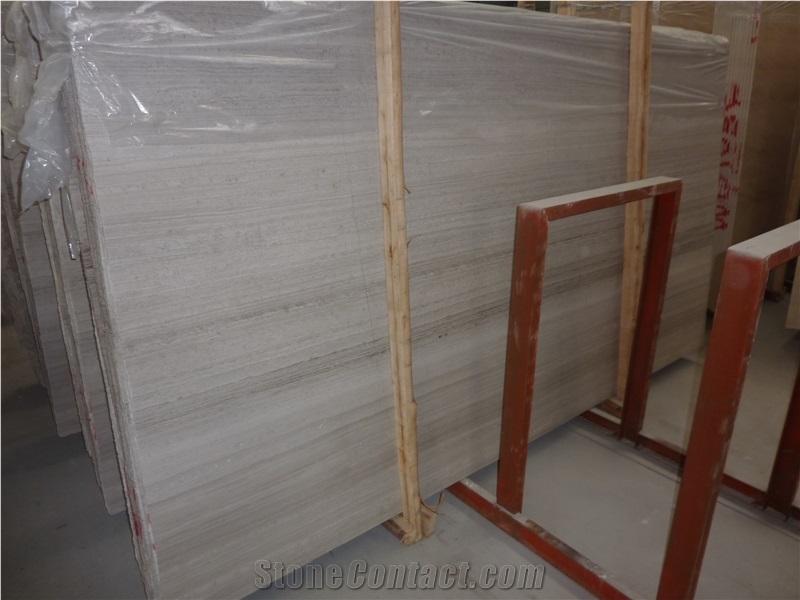 Polished Wooden Grey Marble Tile&Slab for Countertops, Exterior - Interior Wall and Floor Applications, Pool and Wall Cladding