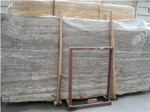 Silver Titanium Travertine Slabs Brown Travertine Stone Flooring Travertine Wall Covering,Antique Style