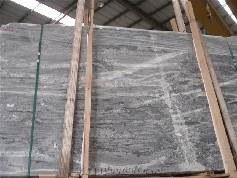 Top Selling China Fantasy Black Gold Flower Marble Slabs & Tiles for Interior Decoration