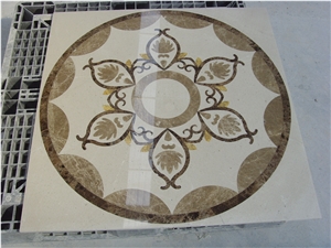 Water Jet Marble Medallion,Natural Stone Medallions,Waterjet Medallion,Backsplash Medallion,Interior Stone Medallions