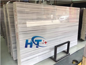 White Chinese Local Wooden Marble Slabs & Tiles, China Equator White Marble Wall Covering Tiles, White Star Marble Slabs