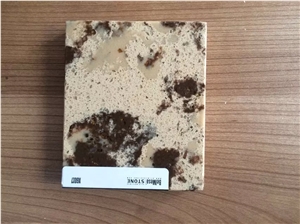X6017 Brown Color Quartz Stone Big Slab for Kitchen Countertop,Table Top More Durable Than Granite,Thickness 2/3cm