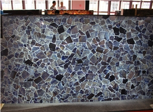 Azul Macobus Tiles /Blue Aventurine Backlit/ Light Blue Semi Precious Stone Panles、Azul Macobus Gemstone Slab/Blue Gemstone Backlit Tiles & Slab/Semi Precious Stone Wall /Semi Precious Top
