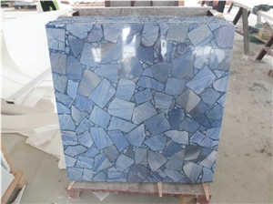 Blue Aventurine Backlit /Light Blue Semi Precious Stone Panles/Azul Macobus Gemstone Slab/Blue Gemstone Backlit Tiles & Slab/Blue Semi Precious Stone Wall /Azul Macobus Semi Precious Top