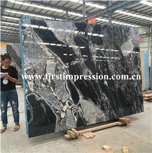 Blue Marble Tiles & Slabs/Marble Stone for Indoor High-Grade Adornment,Laminate Panel or Luxury Hotel or Home Floor&Wall Covering/Made in China Blue Marble Big Slabs/Galaxy Blue Marble