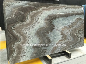 Brown Marble Slab /Chinese Cordillera Natural Marble Slabs Tiles/Marble Wall Covering Tiles/Silk Road Building Stone/Brown Marble Slab and Tiles