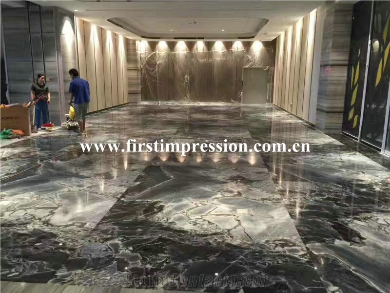 Cheapest Galaxy Blue Polished Marble Tiles & Slabs/Marble Stone for Indoor High-Grade Adornment/Lavabo/Laminate Panel/Sink or Luxury Hotel or Home Floor&Wall Covering Tiles/Chinese Stone Slab