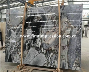 China Galaxy Blue Polished Marble Tiles & Slabs/Marble Stone for Indoor High-Grade Adornment/Lavabo/Laminate Panel/Sink or Luxury Hotel or Home Floor&Wall Covering Tiles/Made in China Stone Slab