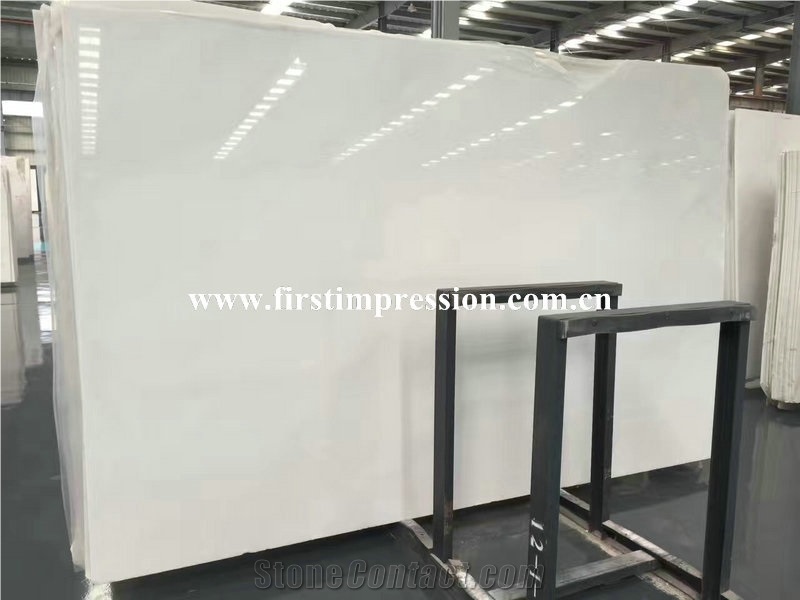 China Sichuang White Marble Tiles & Slabs/Pure White Marble Tiles & Slabs/White Jade Marble Tiles & Slabs/Han Whtie Marble Tiles & Slabs/Chinese White Marble Tiles & Slabs