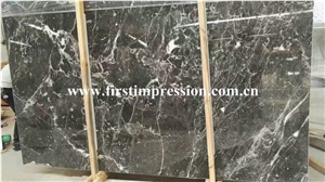 China Star Grey Marble Slabs & Tiles/Universe Grey(Black) Marble Slabs/Cut to Size/Floor & Wall Covering/Interior & Exterior Decoration/Made in China Marble Big Slabs