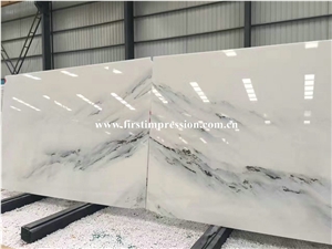 China White Marble Slabs/Book Matched Marble/Chinese New Landscape Paintings/White Marble Tiles&Slabs/New Polished for Feature Wall/Bathroom/Kitchen/Bathroom & Tv Setting