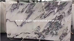 China White Marble Slabs & Tiles/Chinese Ink Painting Style White Jade Marble/Special Veins/Good for Background Wall Decoration/Can Be Bookmatched/Nice Quality & Good Price Big Slabs