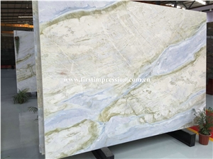 Chinese Good Price Changbai White Jade Marble/Blue Dragon Veins Marble Slabs and Tiles/Green Seawave Marble Slabs/Changbai Jade Marble Panels/Bookmatching Marble Big Slabs