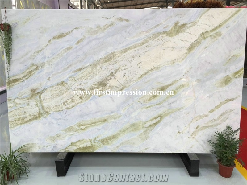 Chinese Good Price Changbai White Jade Marble/Blue Dragon Veins Marble Slabs and Tiles/Green Seawave Marble Slabs/Changbai Jade Marble Panels/Bookmatching Marble Big Slabs
