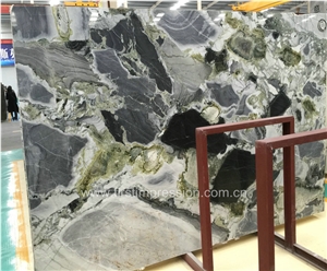 Chinese White Beauty Marble/Ice Jade Marble Slab&Tile/Green Marble Tile & Slab/White Beauty/Ice Connect Marble/Chinese Green/Marble Tiles Cut to Size/Ice Green/White and Green Marble Big Slabs
