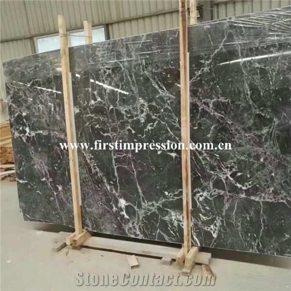 Hermes Grey Marble Slab Polish Surface for Interior/Home  Decoration/Wall/Flooring Covering - China Marble Tile, Marble Slab