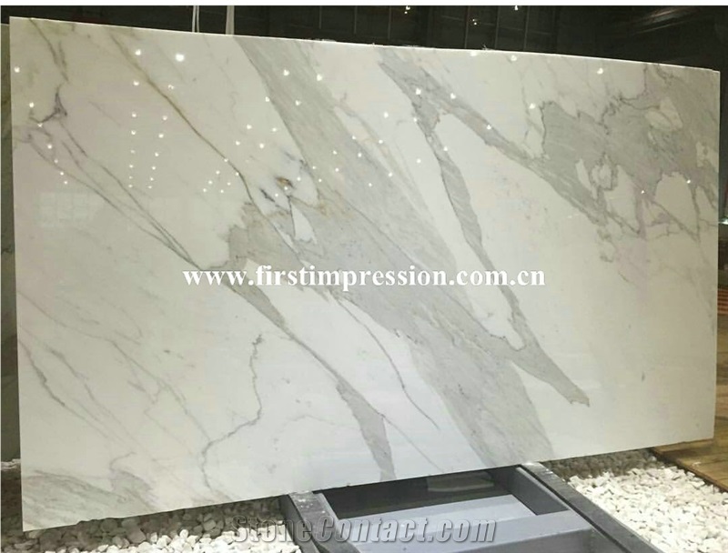 High Grade Quality & Best Price Italian Luxury Calacatta Gold Marble Tile&Slab for Interior Decoration/Italy Calacatta White Marble/Calacatta Carrara White Marble/Calacatta Pearl Marble Slabs & Tiles