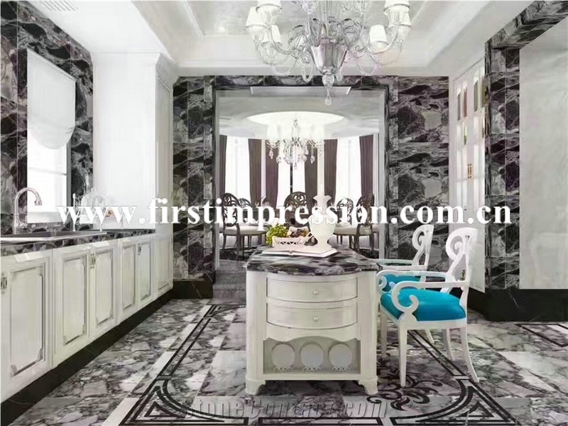 High Quality & Best Price New Polished Galaxy Blue Marble Slabs & Tiles/China Multicolor Marble/Hotel and Mall Hall Floor & Wall Project Material/Grey-White-Black Marble Tiles&Slabs/Decoration Tiles