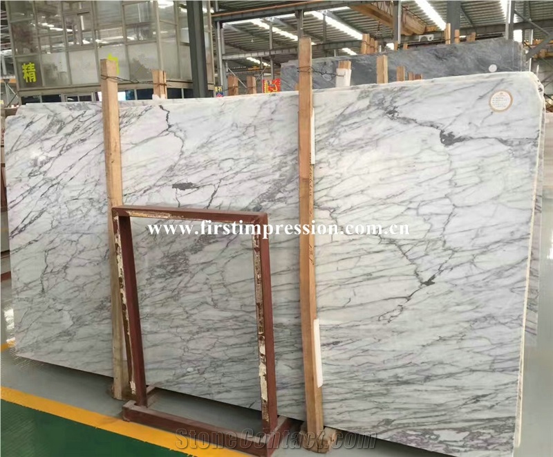 Hot Bianco Carrara Slabs & Tiles/Perfect Carrara Slabs/Italian White Marble Slabs/White Carrara Big Slabs