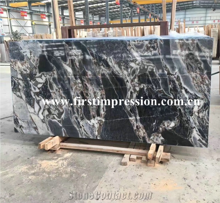 Hot Blue Marble/Cheapest Galaxy Blue Marble Tiles & Slabs/Marble Stone for Indoor High-Grade Adornment/Lavabo/Laminate Panel/Sink or Luxury Hotel or Home Floor&Wall Covering Tiles/Chinese Stone Slab